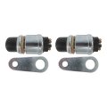 2 Pcs Push Button Starter Switch 12v 50a Waterproof Momentary Start For Car Engine Truck Boat Atv Heavy Duty With Mounting 