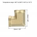 Uxcell 90 Degree Barstock Street Elbow Pipe Fitting 3 8 Inch Npt Female To 5pcs Forged Brass Hose Fittings Adapter For Gas Air