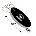 Graphics More Northern Illinois University Huskies Floating Keychain Oval Foam Fishing Boat Buoy Key Float