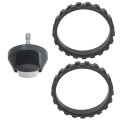 Robot Vacuum Rubber Tires With Front Caster Wheel Set For Irob0t Roomba 500 And 600 Series 681 685 690 691 692 693 694 695 696 