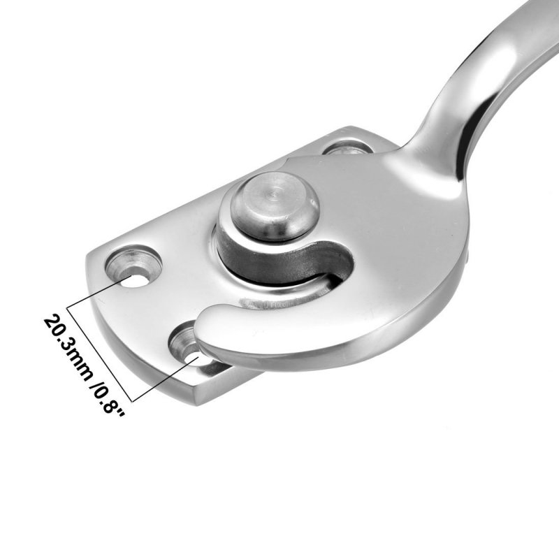 A Window Sash Lock 37mm Hole Distance 304 Stainless Steel Mirrored Left Hand