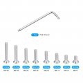 Uxcell M4 Torx Security Screws Kit M4x8 10 12 16 18 20 25 30mm 150pcs 304 Stainless Steel Countersunk Head Tamper Proof Screw W