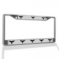 Fastasticdeals Metal Insert License Plate Frame Humpback Whale Tale Weatherproof Car Accessories Chrome 2 Holes Solid 