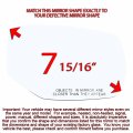 Passenger Right Side Mirror Glass Assembly With Plastic Back Plate Heated Compatible Honda 2013-2016 Accord 2014-2017 Hybrid
