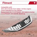 Hecasa Grille Compatible With 2013-2015 Honda Civic Sedan Replacement For 71121tr3a01 Ho1200216 Grille 71122tr3a01 Ho1202109