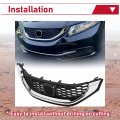 Hecasa Grille For 2013-2015 Honda Civic Sedan Replacement 71121tr3a01 Ho1200216 Grille 71122tr3a01 Ho1202109 Molding Bumper