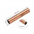 Uxcell Copper Round Tube 20mm Od 1mm Wall Thickness 100mm Length Straight Pipe Tubing
