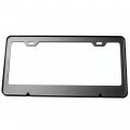 Black Powder Coated 100 T304 Stainless Steel License Plate Frame Holder With Alumnium Screw Caps And Screws