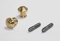 Piano Desk Knobs Tiered Solid Brass With Metal Wood Screws 1 Pair Furniture Repair 