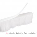 Uxcell Weather Stripping Brush 20ft L X 35 W 0 9 H Self-adhesive Seal Weatherstrip Sweep White For Door Window