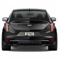 Ipick Image For Cadillac V Logo Black Carbon Fiber Look Abs Plastic License Plate Frame Is Official Licensed