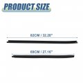 X Autohaux 4pcs Window Glass Seals Door Belt Weatherstrip No 681610k010 681620k010 For Toyota Hilux Sr5 Vigo Mk6 Pickup