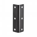 Uxcell Corner Brace Angle Bracket Fastener Stainless Steel L Shape 22mmx22mmx80mm Black With Screws 2 Pcs