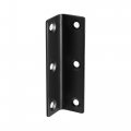 Uxcell Corner Brace Angle Bracket Fastener Stainless Steel L Shape 22mmx22mmx80mm Black With Screws 2 Pcs