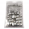 Httmt Mt247-004-cd 87 Pieces-chrome Abs Plastic Bolts Toppers Caps Set Compatible With 2000-2005 2006 H-d Softail Twin Cam P N