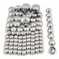 Httmt Mt247-004-cd 87 Pieces-chrome Abs Plastic Bolts Toppers Caps Set Compatible With 2000-2005 2006 H-d Softail Twin Cam P N