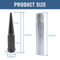 Jdmspeed New 32pc Black Solid Spike Lug Nuts 9 16-18 Replacement For Dodge Ram 2500 3500 Ford F250 F350