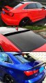 Cuztom Tuning Vip Carbon Fiber Rear Window Roof Spoiler Wing Compatible For 2014-2019 Audi A3 S3 Rs3 Sedan