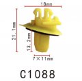Autobahn88 Exterior Side Trim Clip Compatible With Toyota Land Cruiser Prado Oem 7588260010 Pack Of 20