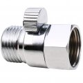 Hwmate Brass Shower Flow Control Valve G1 2 Water Saving Hand Held Sprayer Shut Off Switch Pressure Reducing Connector Polished