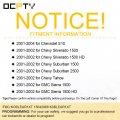 Ocpty 2x Flip Key Entry Remote Fob For 01-04 Cadillac Escalade Chevy S10 Silverado 1500 Hd Tahoe Gmc Sierra 2500 Koblear1xt
