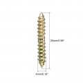 Uxcell 4x11mm Hanger Bolts 48pcs Double Ended Self-tapping Thread Wood To Dowel Screws For Connecting
