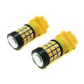 Alla Lighting 39-smd 3157 3156 T25 Amber Yellow High Power 2835 Chipsets Xtremely Super Bright Led Bulbs For Replacing Turn 