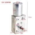 High Torque Turbo Geared Motor Dc 12v 2 3 10 30 100rpm 2 Rpm