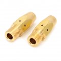 169 728 169728 Brass Contact Tip Adapter For Mig Welder Gun Gas Diffuseriller M 25 M 40 Hobart 5 Pcs 5pcs