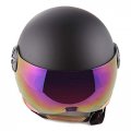 1storm Motorcycle Scooter Bike Open Face Half Helmet Classic Matt Black