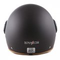1storm Motorcycle Scooter Bike Open Face Half Helmet Classic Matt Black