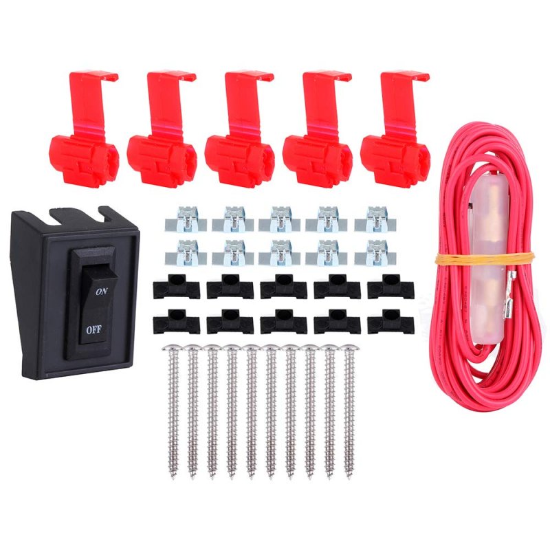Cab Marker Light 3pcs Clear Top Roof Running Assembly T10 Pink Bulbs 1 Set Wiring Pack Switch Fit For 2002-2006 Chevy