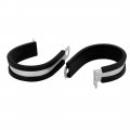 Uxcell 38mm Dia Epdm Rubber Lined P Clips Cable Hose Pipe Clamps Holder 2pcs