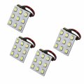 Hqrp 4-pack Ba15s Bayonet Base 9 Leds Smd 5050 Led Bulb Cool White Replacement For 1141 1156 Lance Travel Trailer Interior