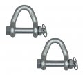 Mytee Products Web Sling Shackle 2 W Quick Pin 8 000 Lbs Wll White Blue Zinc For Recovery Straps Auto Hauling Towing 