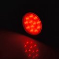 Astra Depot 4x 6-led 4pcs 12-led White Amber Flashing Warning Emergency Caution Strobe Light Bars And 8x Round Red Brake Stop