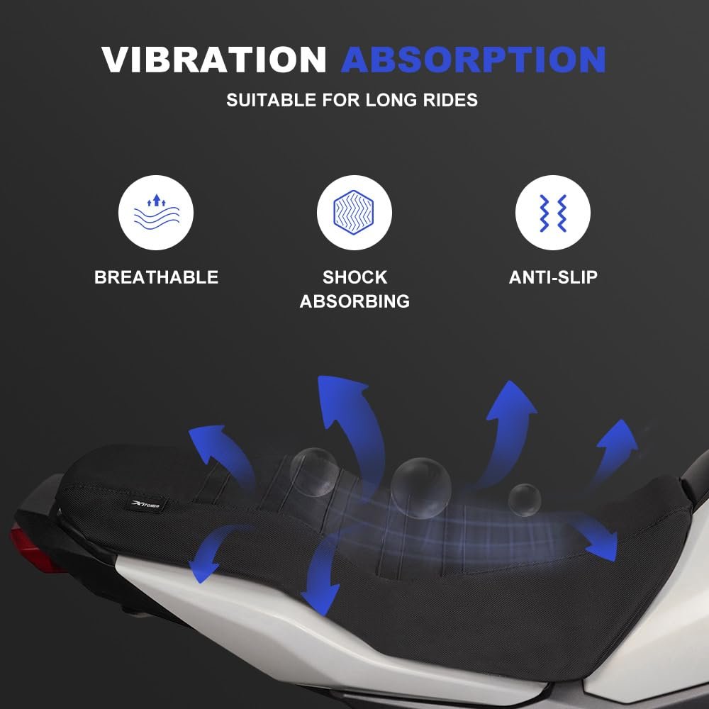 Striped Grip Gripper Seat Cover Fit For Grom Msx 125 2016-2021