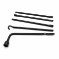 Httmt- Black Spare Tire Lug Wrench Kit Compatible With Ram 1500 2002-2015 Pickup Repair Change Tool P N Et-car-tire001-bk