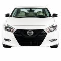 Slickmod Chrome Delete Blackout Vinyl Overlay For 2016-2018 Nissan Maxima Front Grill Trim 1 Full Kit Gloss Black 