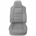 Ecotric Seat Covers Sets Compatible With 2003-2007 Ford F250 F350 Lariat Xl Fx4 Xlt Regular Super Crew Cab Synthetic Leather