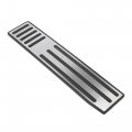 X Autohaux 1 Pcs Car Anti-slip Rest Pedal Pads Stainless Steel Accelerator Covers For Tesla Model S