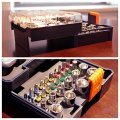 41 Piece Mini Ratchet Wrench And Socket Set 1 4 In Drive Screwdriver Bit S2 Steel With Phillips Slotted Hex Square Torx For 