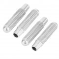 Qiilu 4pcs Door Bolt Lock Pin Switch Knob Button Cover Cap Fit For Mercedes Benz A B E Cla Gla Glc Glk Class Silver