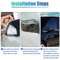 Uxcell 1pc Car Exterior Matte Black Wing Mirror Cover Rearview Cap For Mercedes Vito W447 2014-2020 Left Side