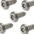 8 X 1 2 Button Head Torx Security Sheet Metal Screws Stainless Steel Tamper Resistant Qty5 Number Size Length 