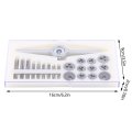 30pcs Set Taps Dies Spanner Kit Screw Threading Hand Tools For Machine Manufacturing