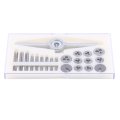 30pcs Set Taps Dies Spanner Kit Screw Threading Hand Tools For Machine Manufacturing