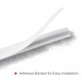 Uxcell Weather Stripping Brush 26ft L X 0 3 W 5 H Self-adhesive Seal Weatherstrip Sweep Gray For Door Window
