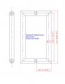 Rockwell 6 Inch Center To Mitered Corner Back Shower Door Handle In Polished Chrome Finish