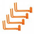 Autoswpozo 4-pack E-track Heavy Duty Shovel Tool Hanger Track Hooks For Tools Rakes Spades In Trailers Trucks Workshop And 